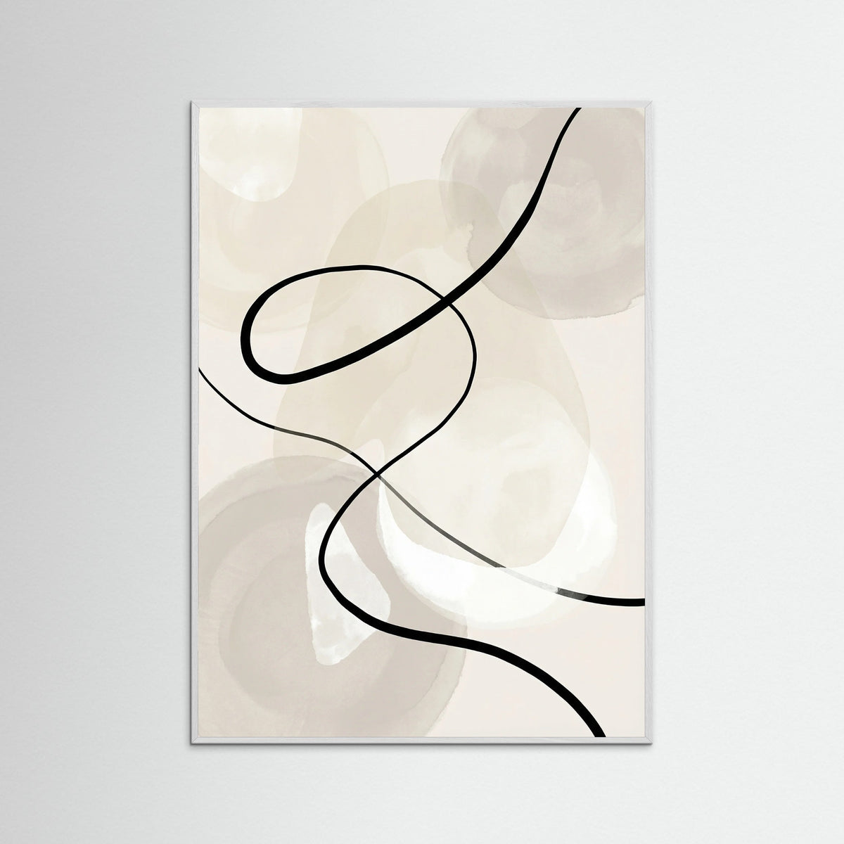 White Wood Fluid Contour