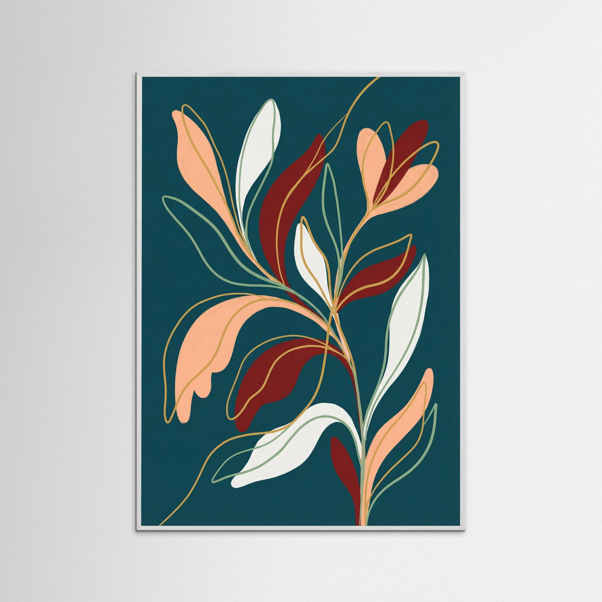 White Wood Fluid Contours