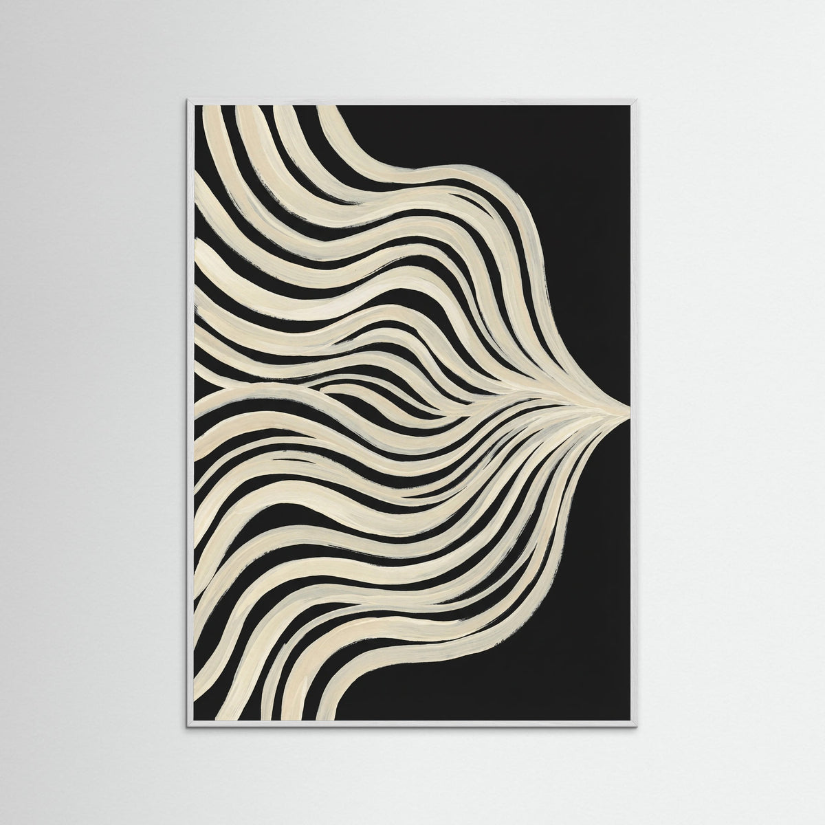 White Wood Fluid Contours