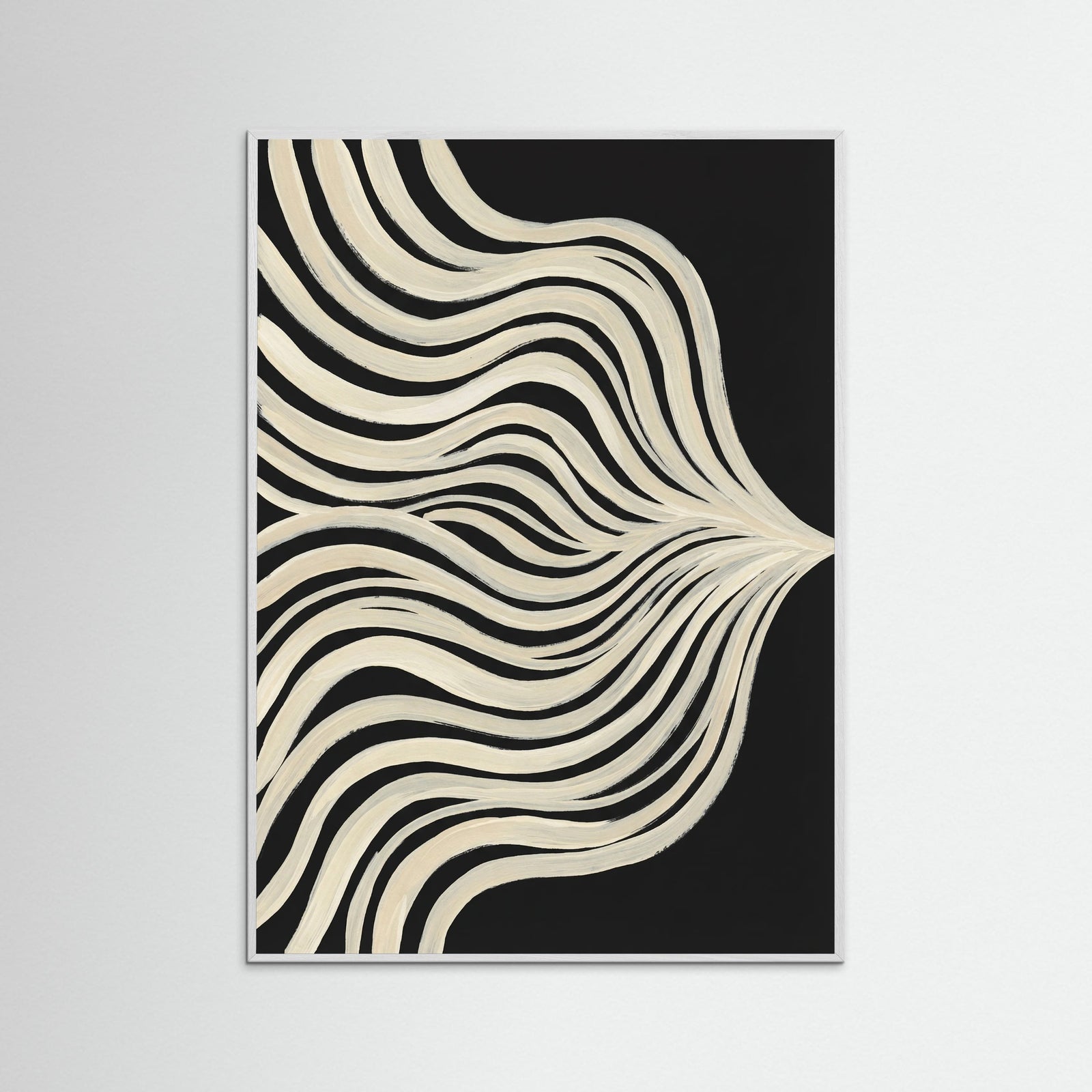 White Wood Fluid Contours
