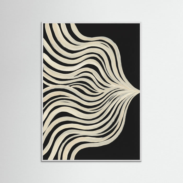 White Wood Fluid Contours