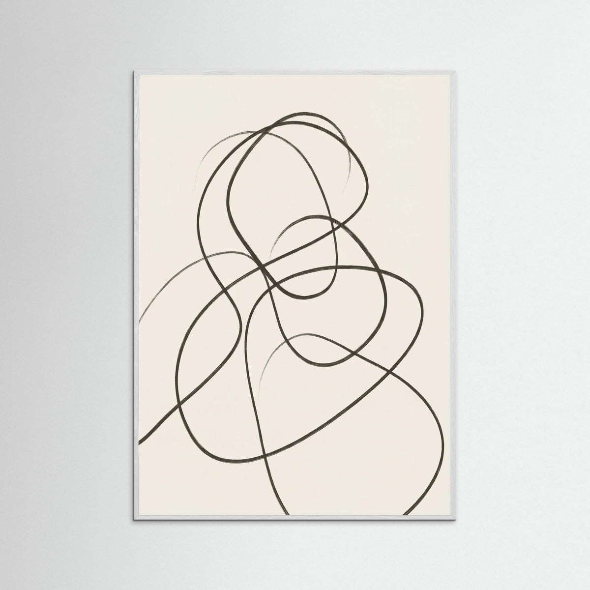 White Wood Fluid Contours