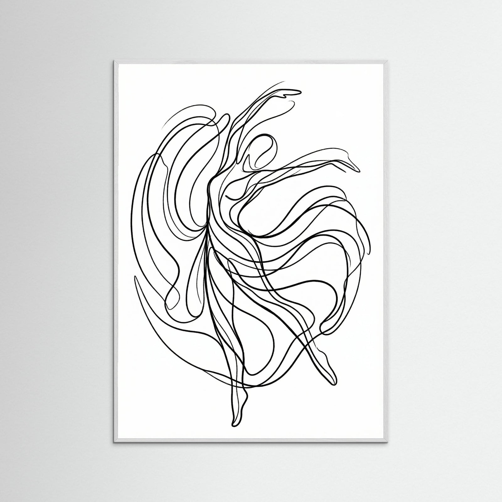 White Wood Fluid Embrace