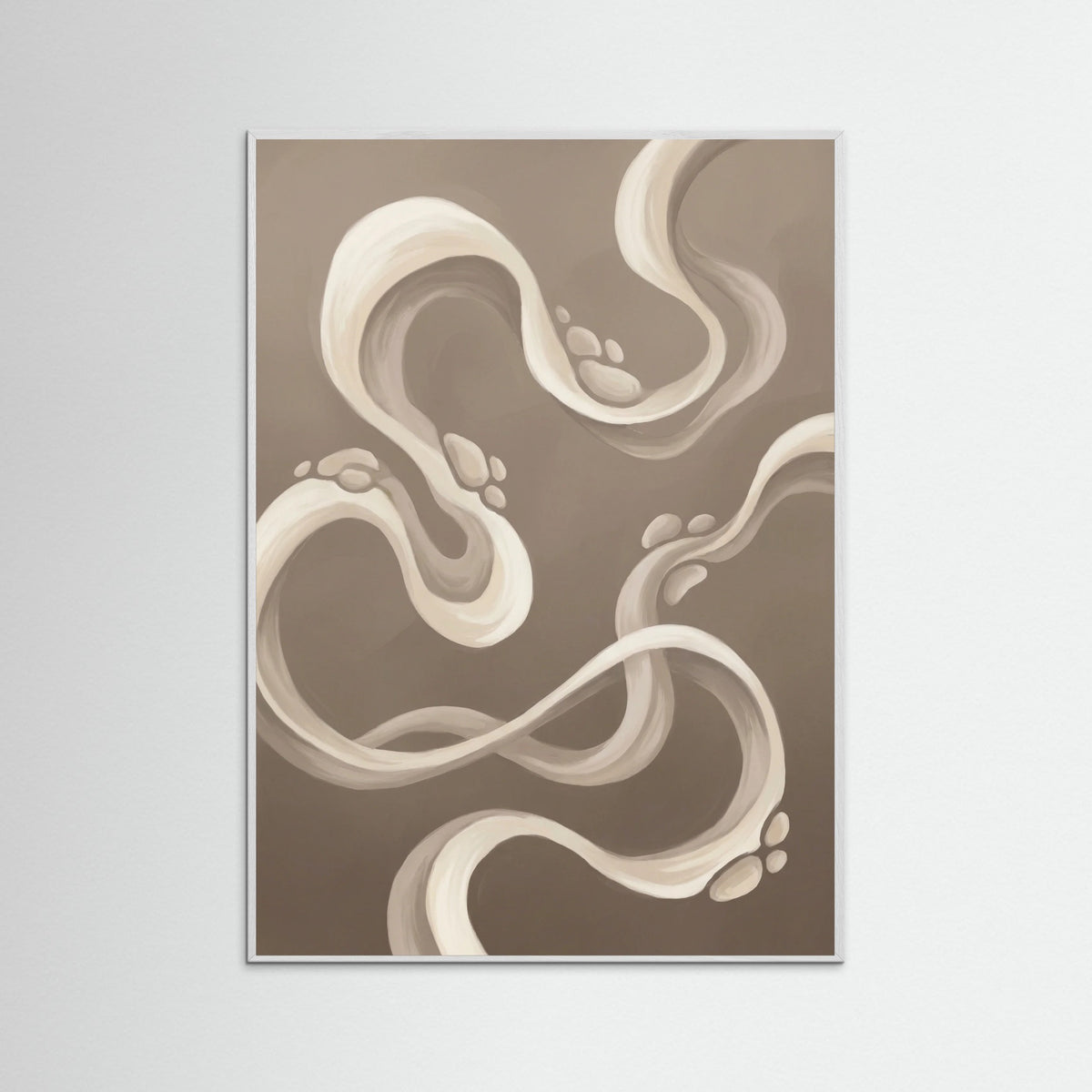White Wood Fluid Forms