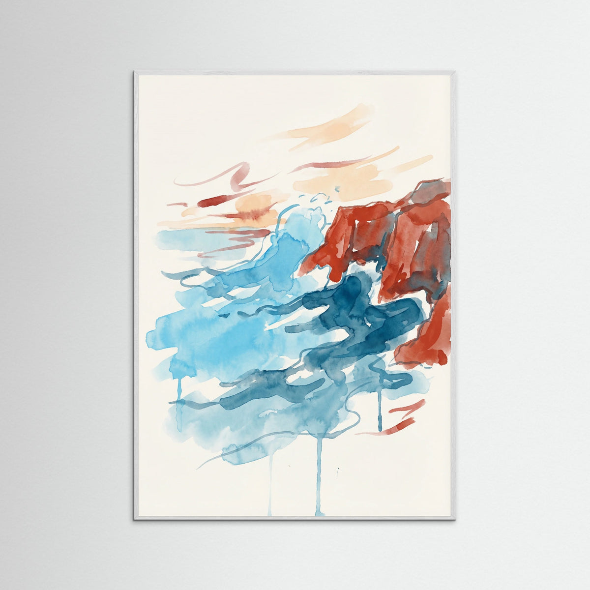 White Wood Fluid Nude Study