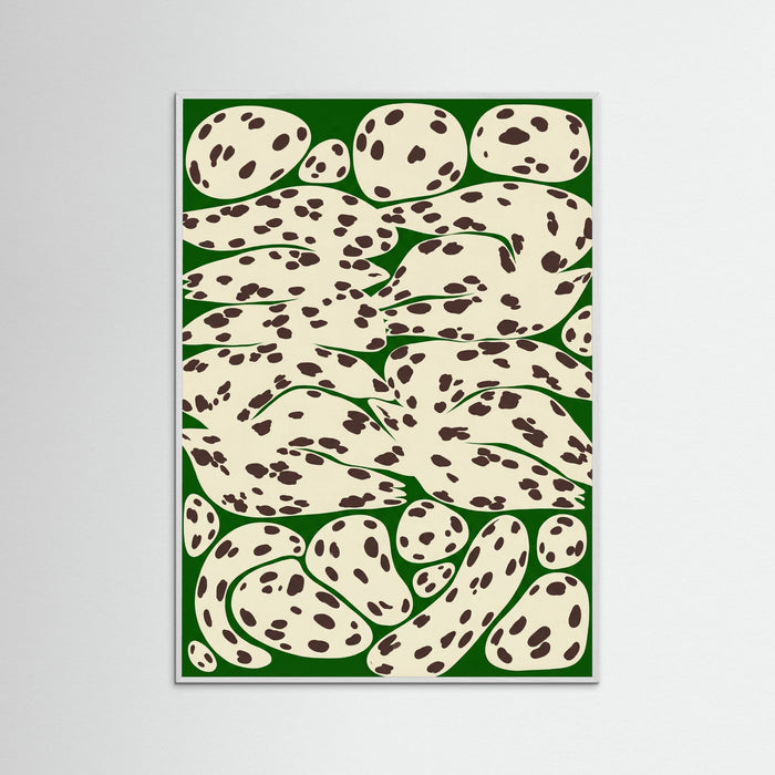 White Wood Fluid Spot Pattern
