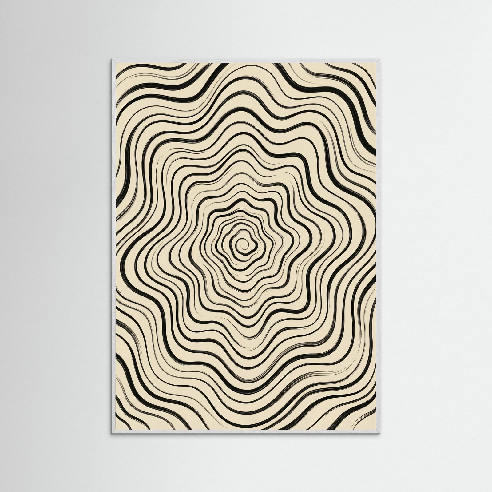 White Wood Fluid Stripes