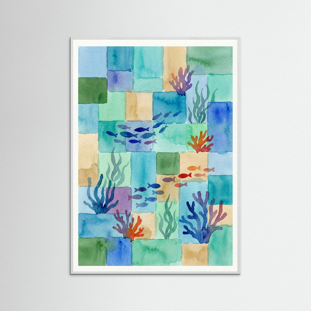 White Wood Fragmented Oasis