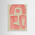 White Wood GEO Balance Object Poster