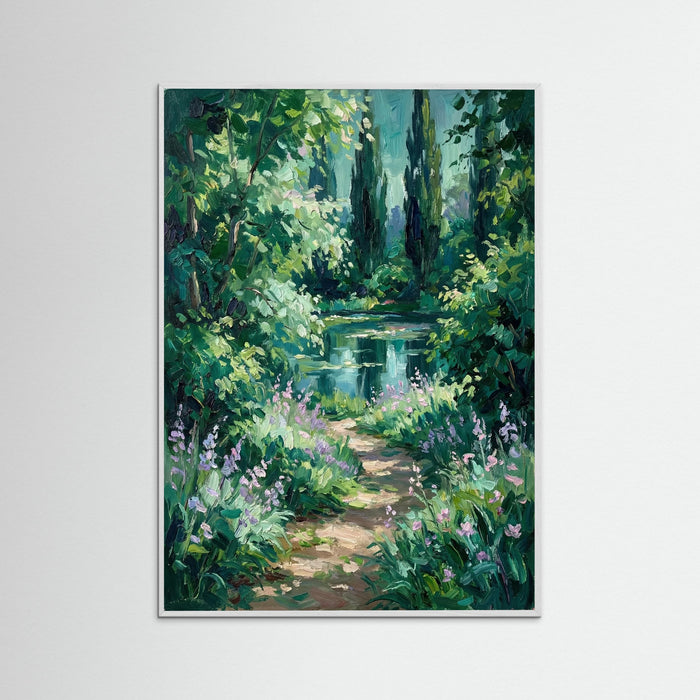 White Wood Garden Serenity