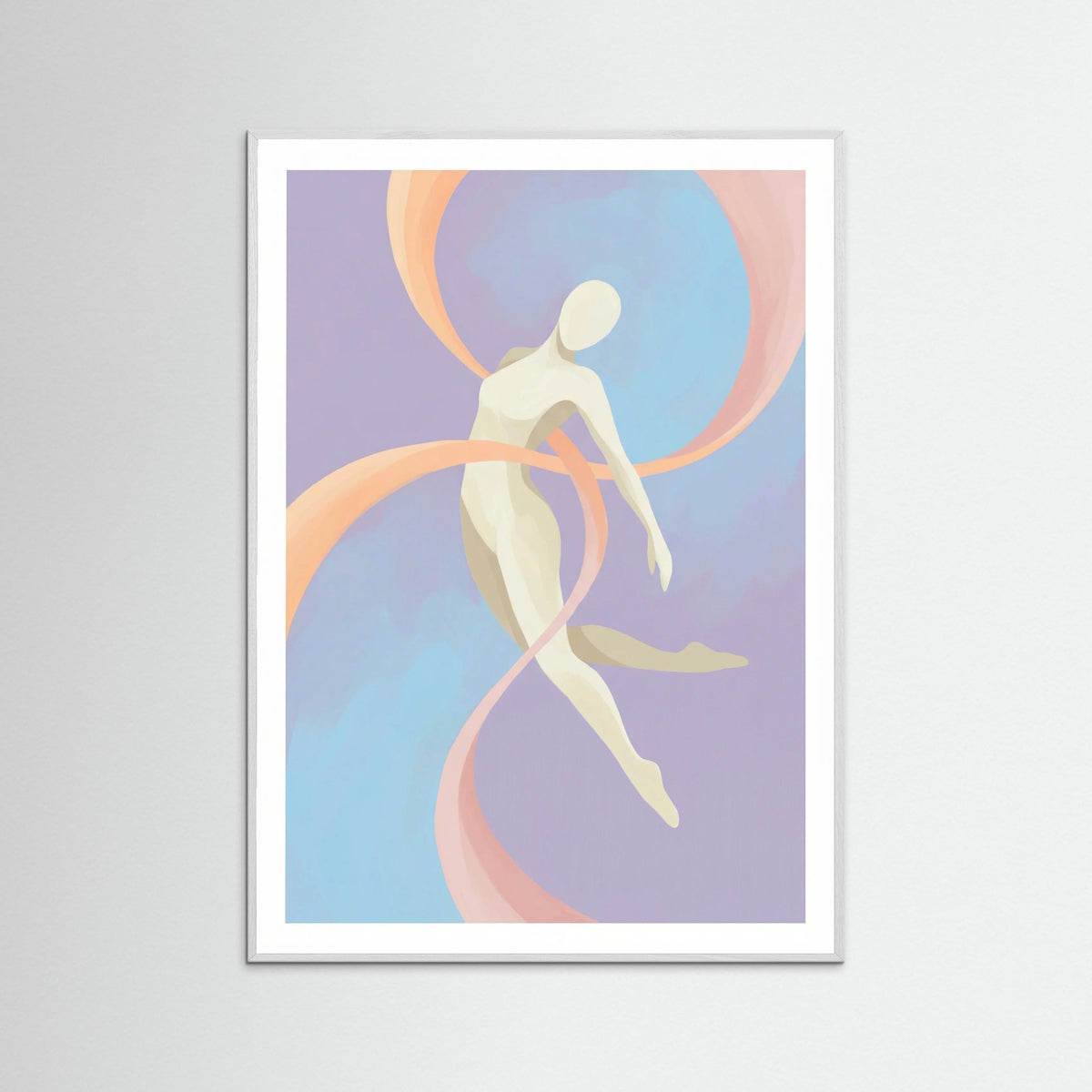 White Wood Gentle Embrace Blue