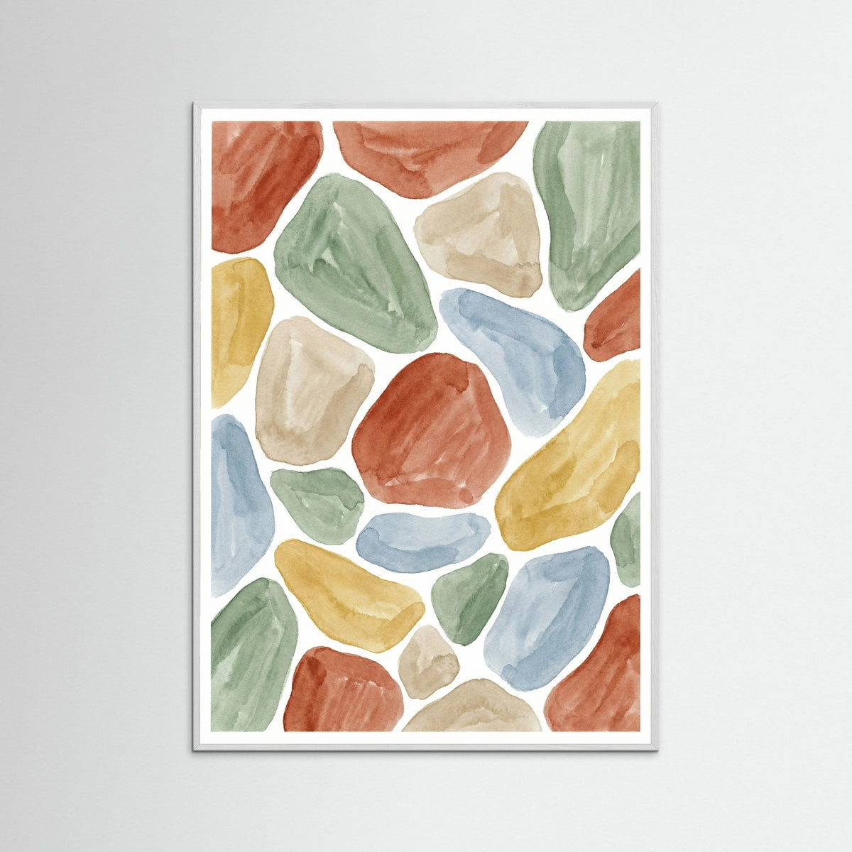 White Wood Geometric Color Field