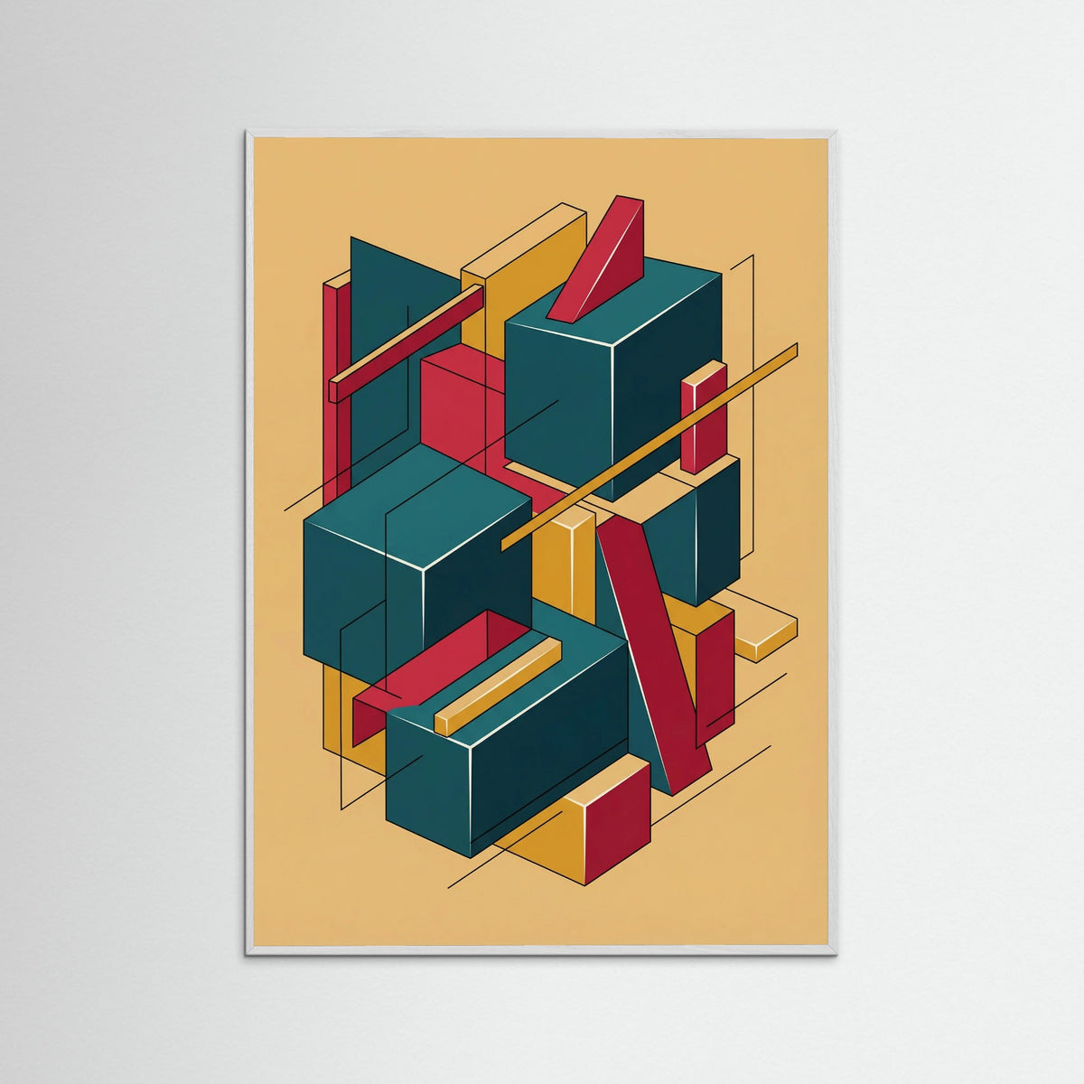 White Wood Geometric Deconstruction