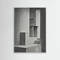 White Wood Geometric Depth