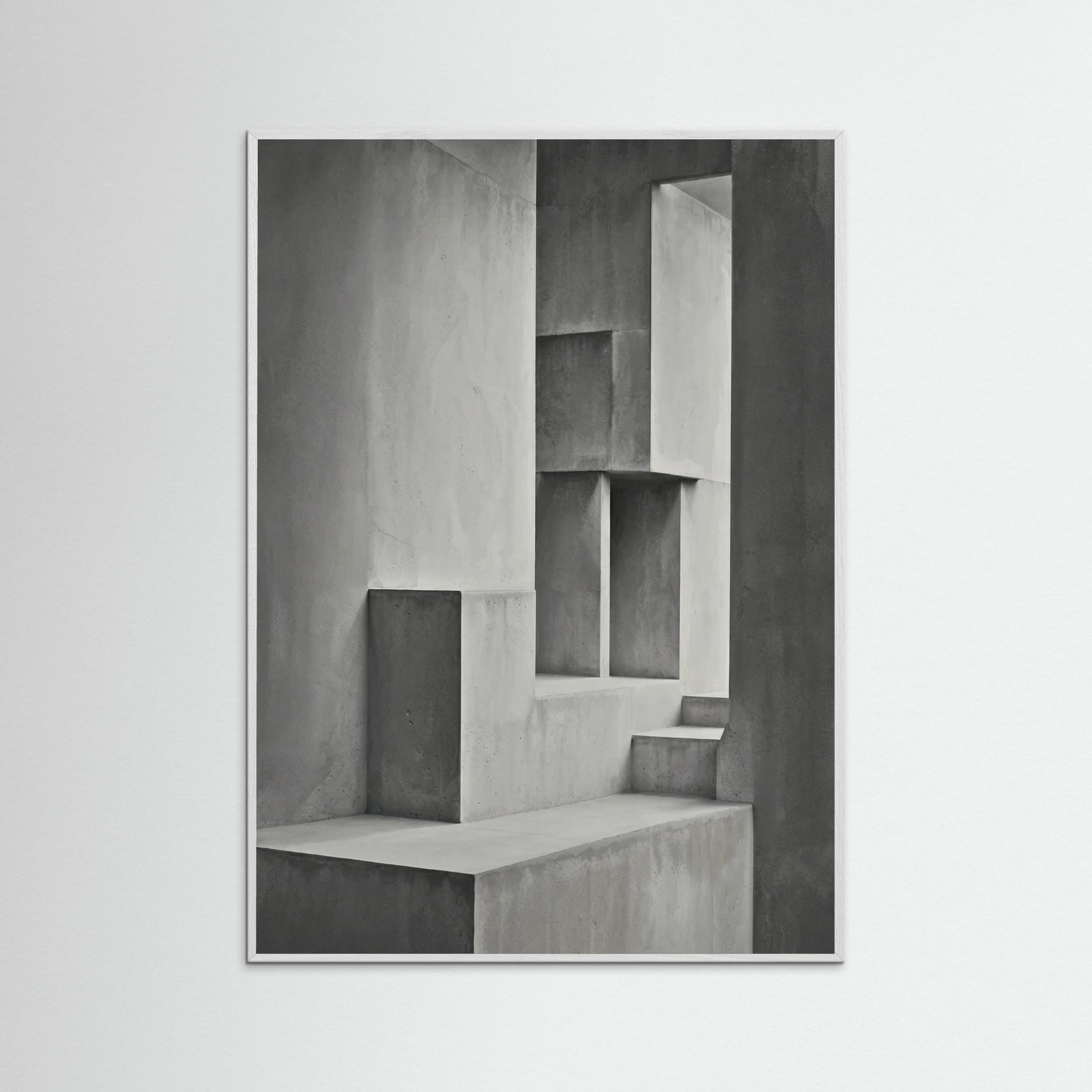 White Wood Geometric Depth