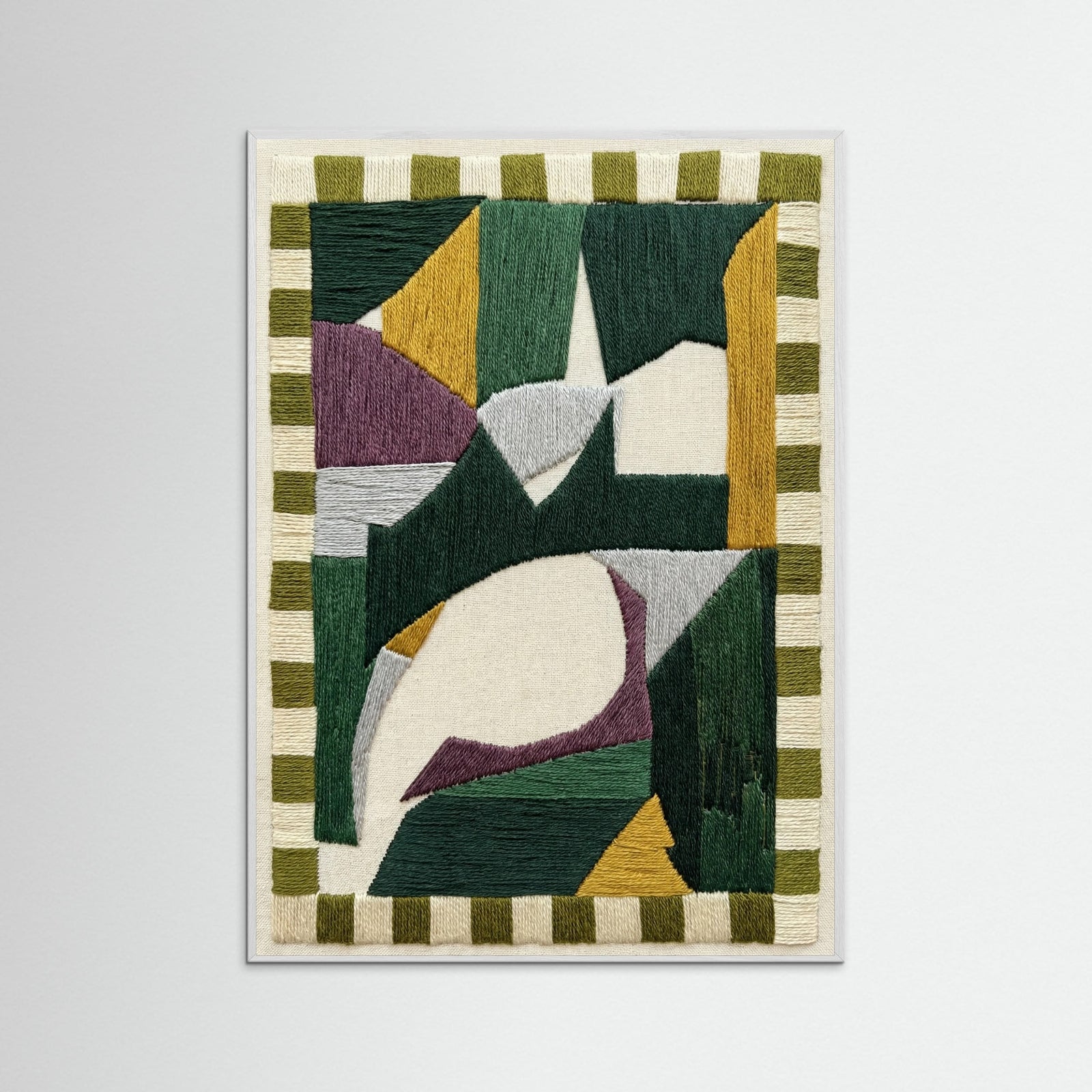 White Wood Geometric Form