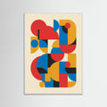 White Wood Geometric Grid Study