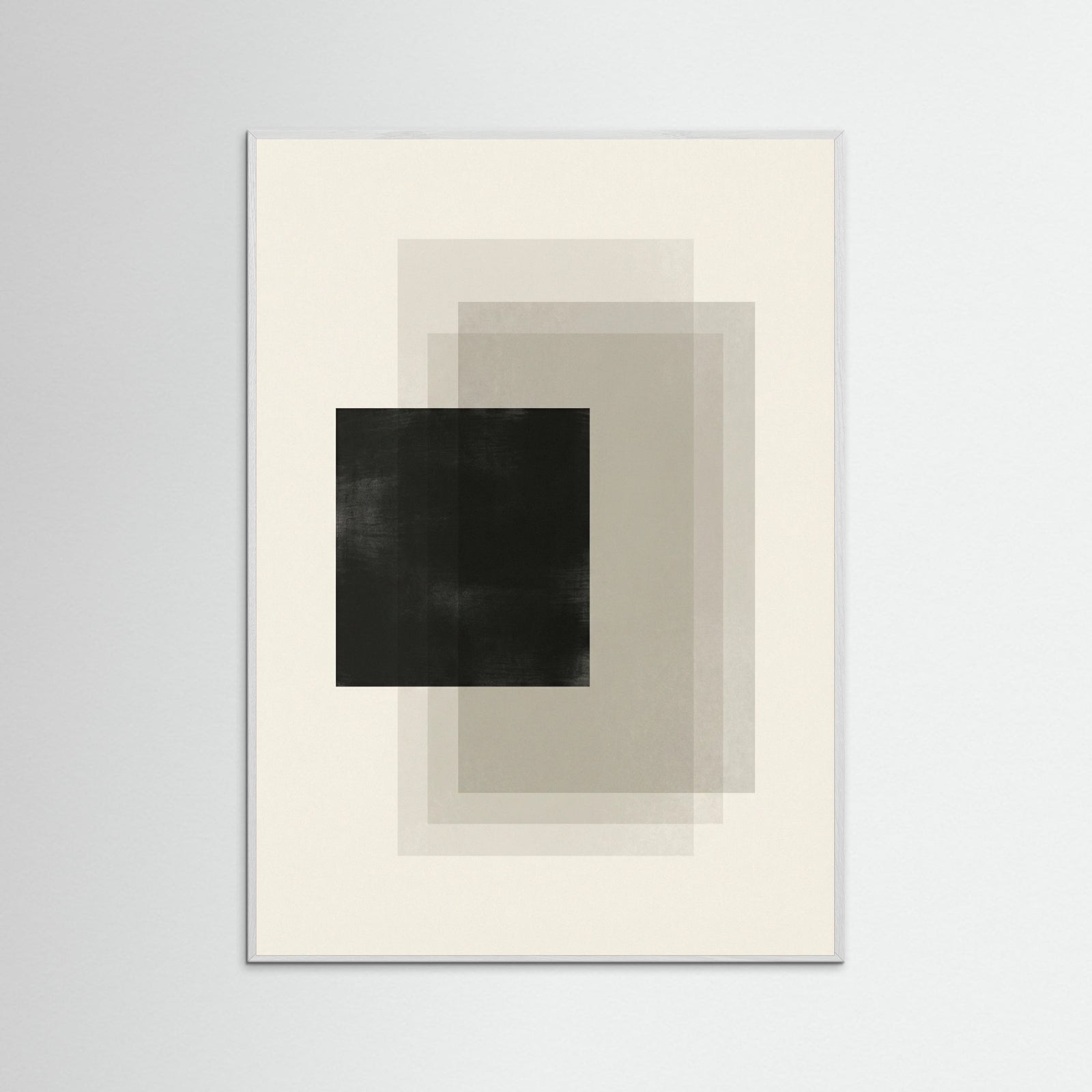 White Wood Geometric Layers