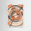 White Wood Geometric Semicircle Rhythm