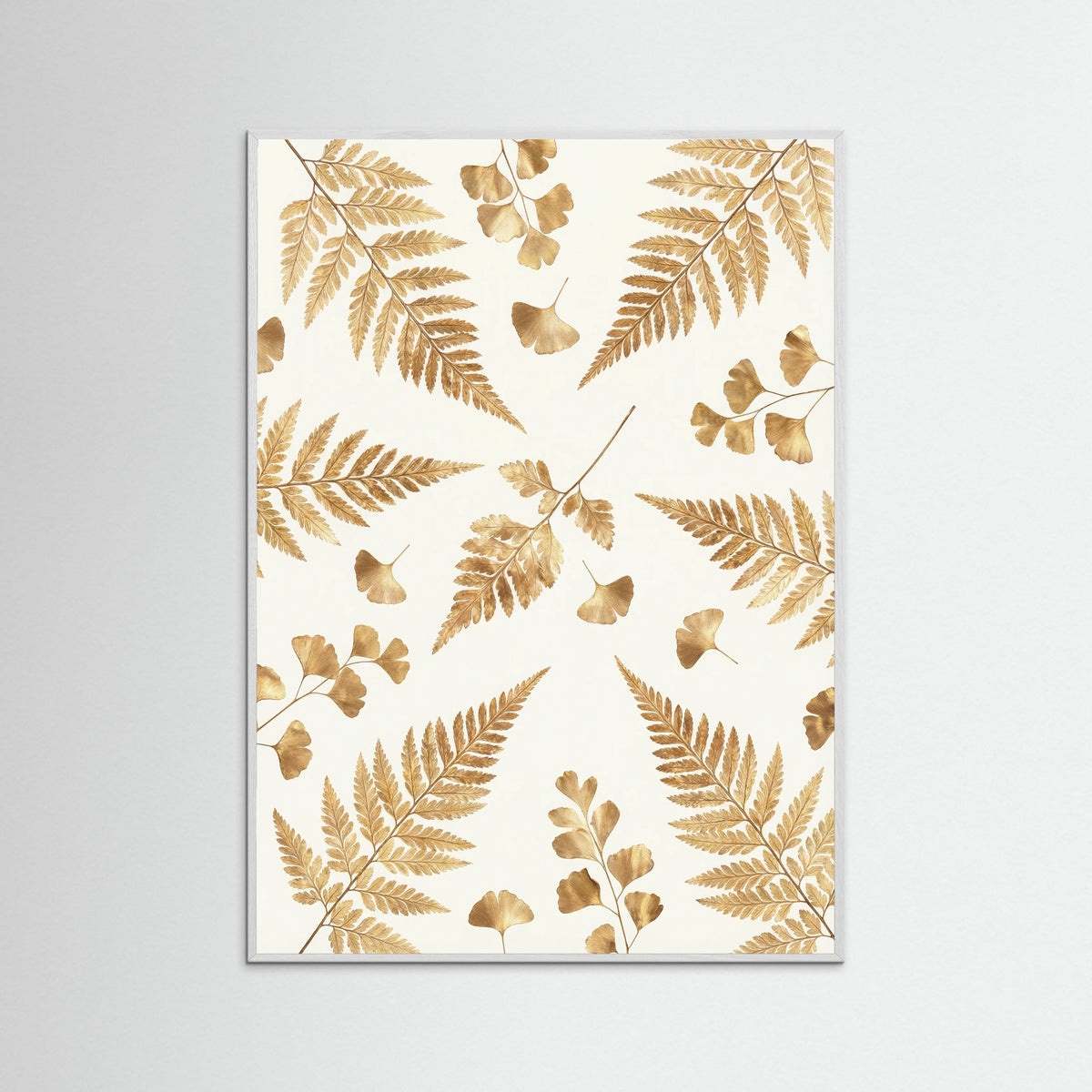 White Wood Gilded Eucalyptus