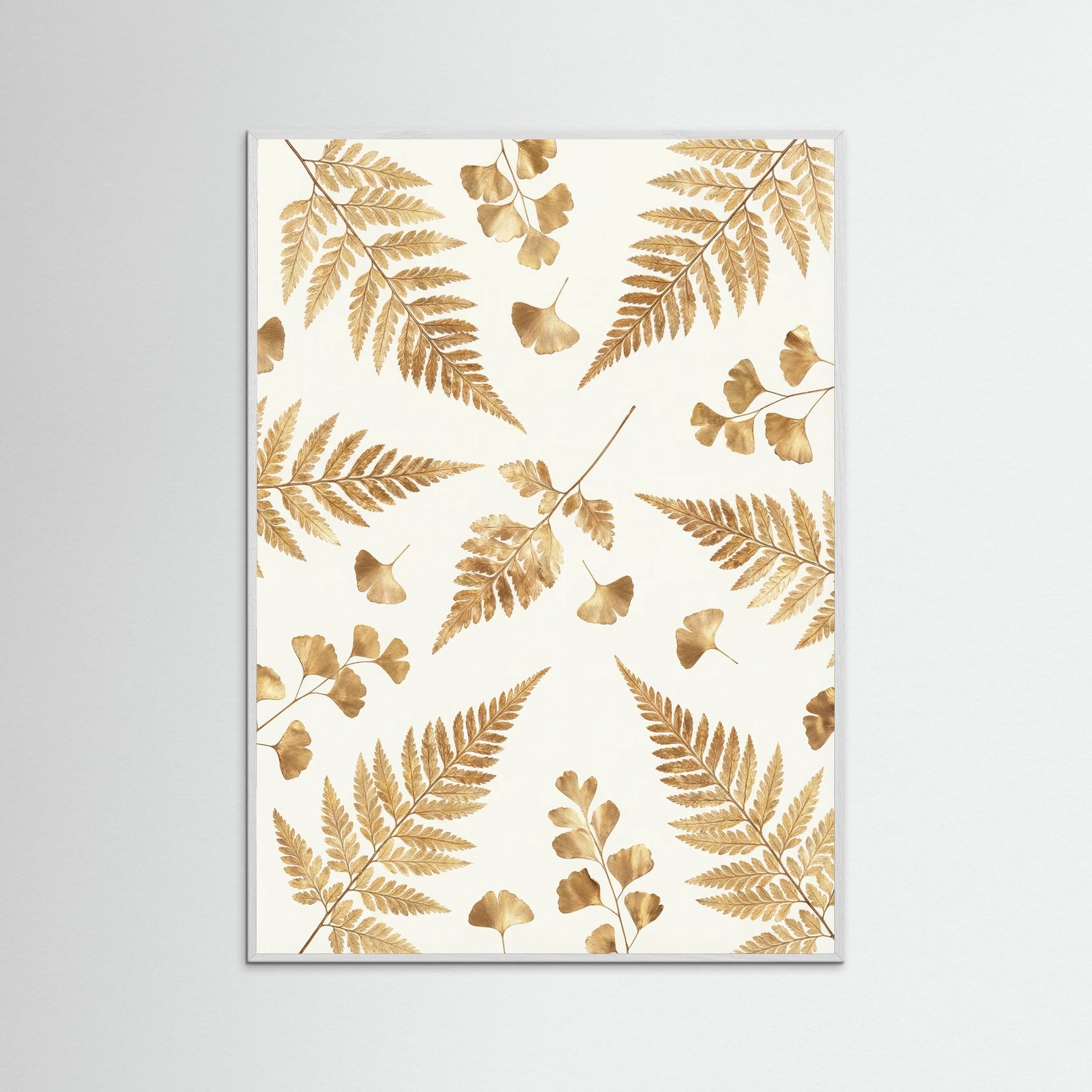 White Wood Gilded Eucalyptus