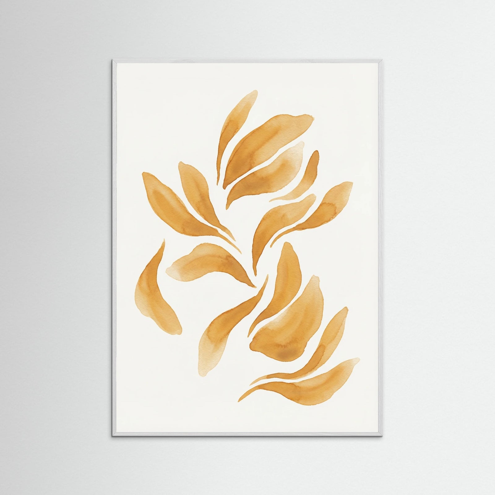 White Wood Golden Abstraction