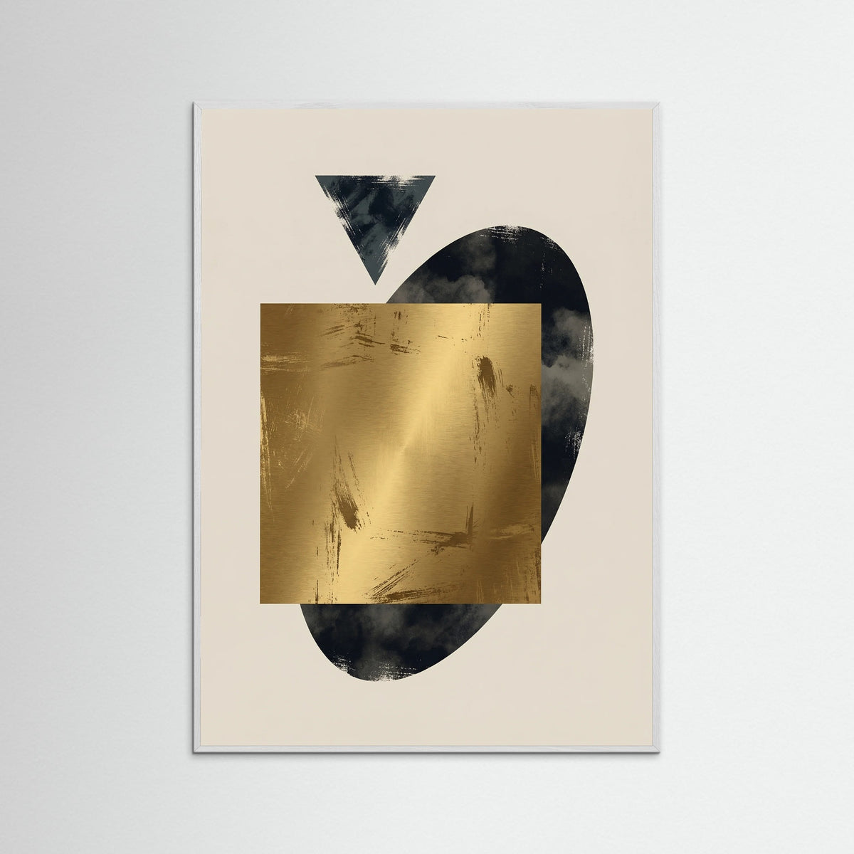 White Wood Golden Balance Beige