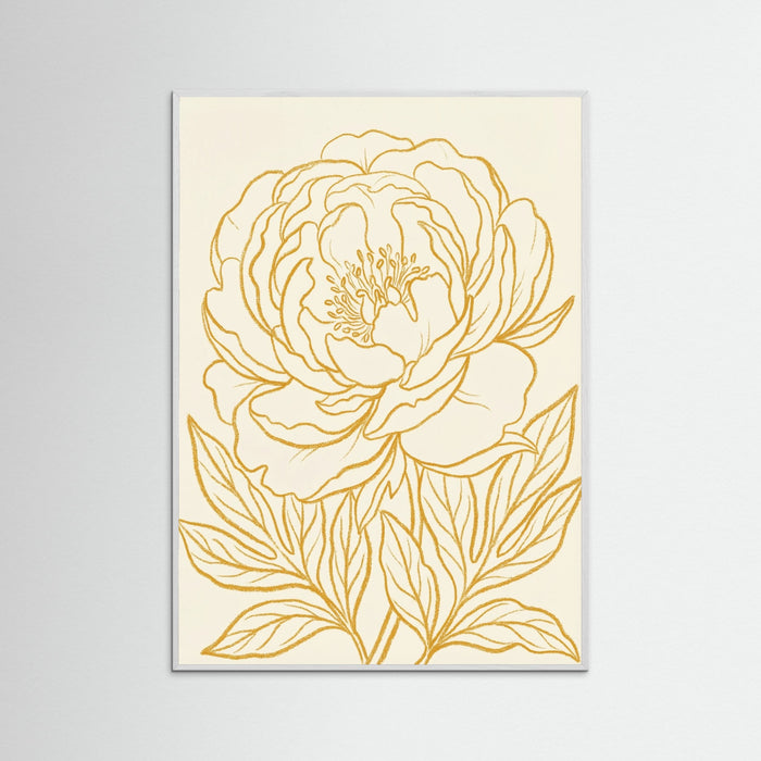 White Wood Golden Bloom