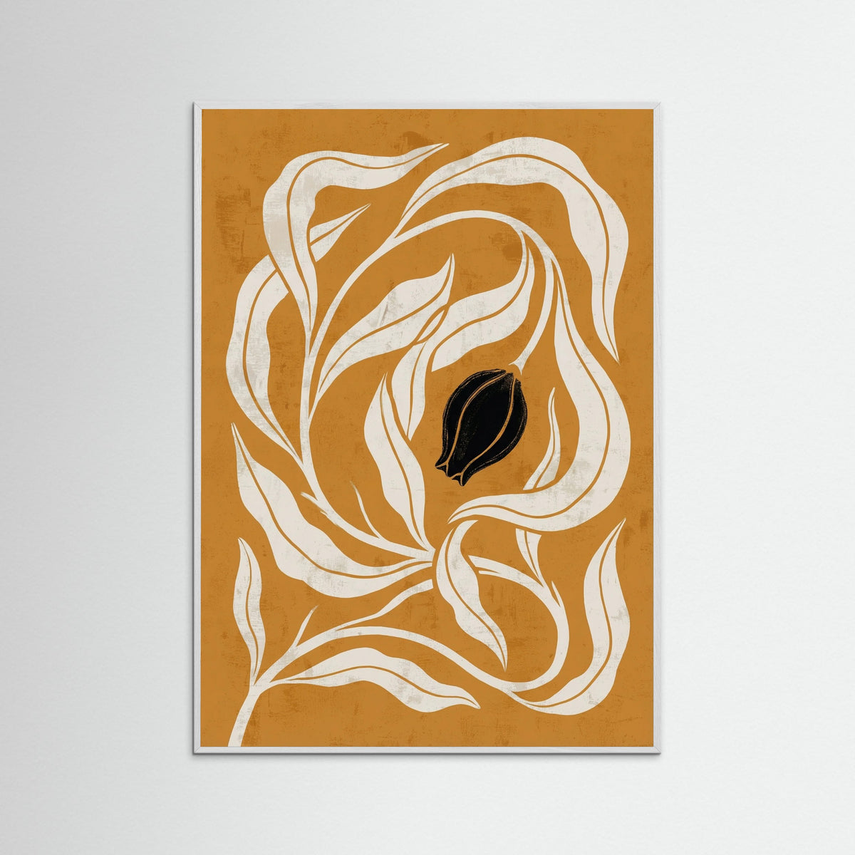 White Wood Golden Bloom