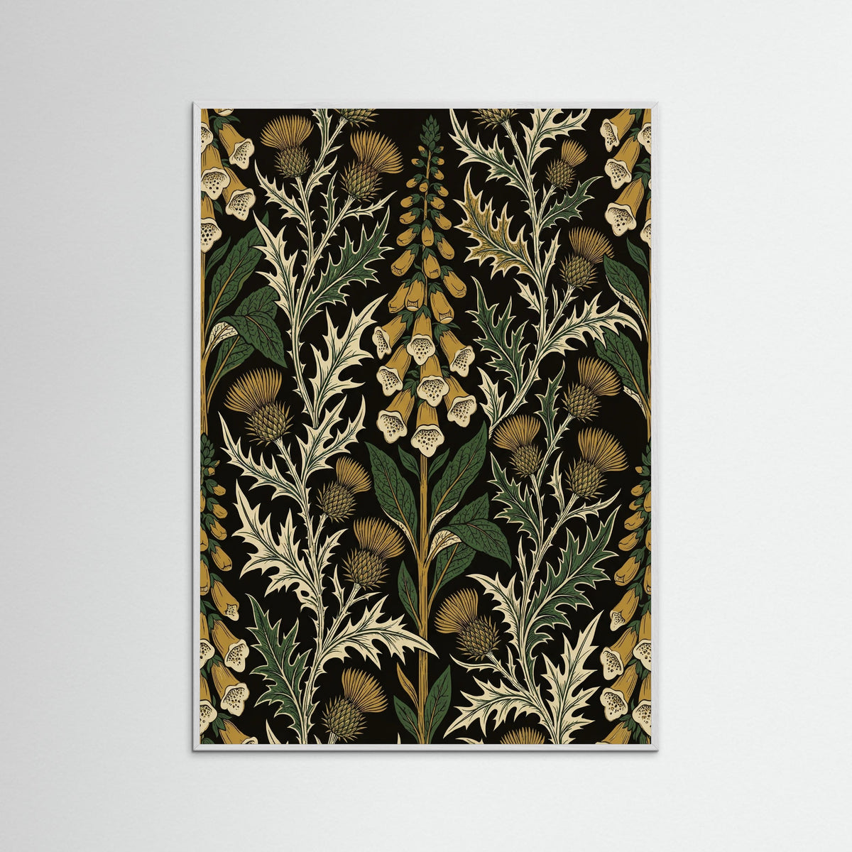 White Wood Golden Chrysanthemum Bloom