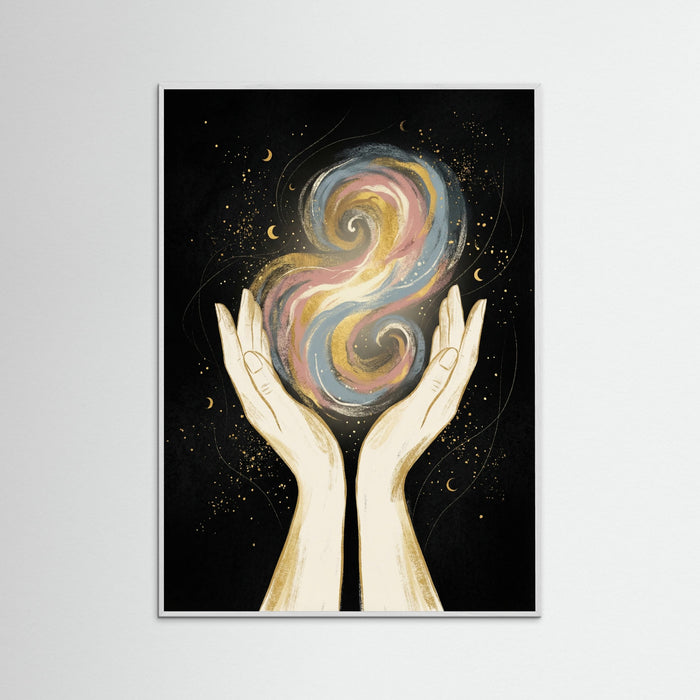 White Wood Golden Contemplation