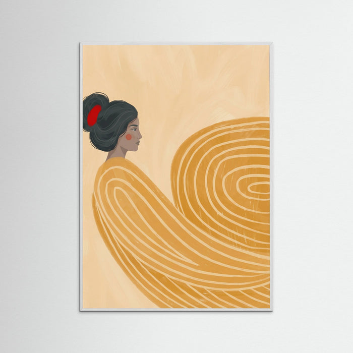 White Wood Golden Embrace