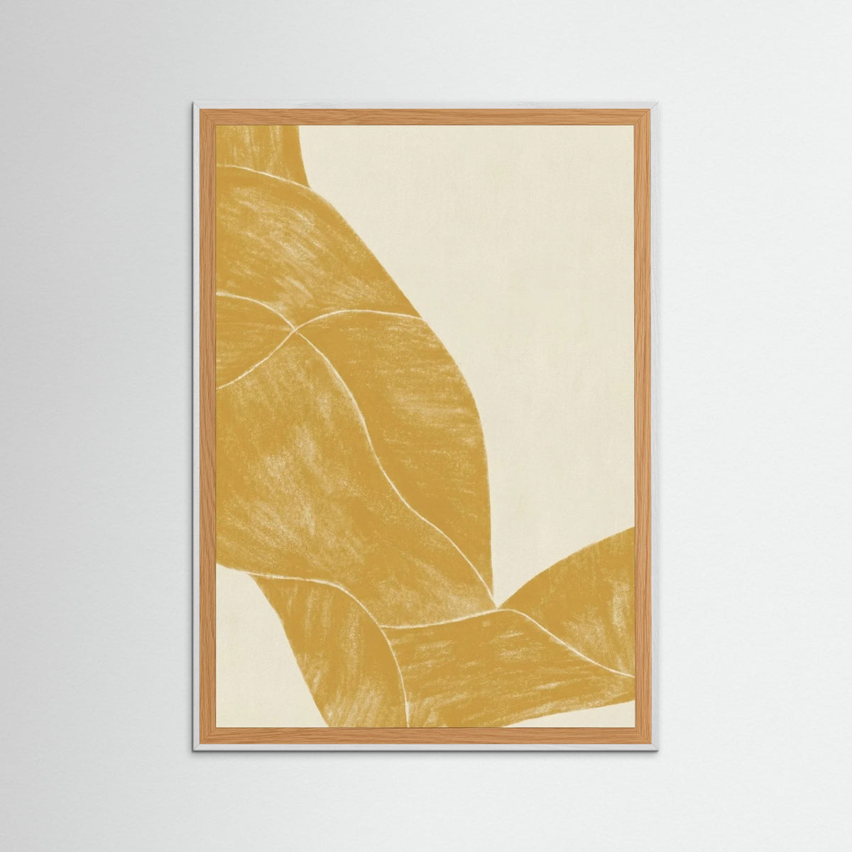 White Wood Golden Flow Mustardyellow