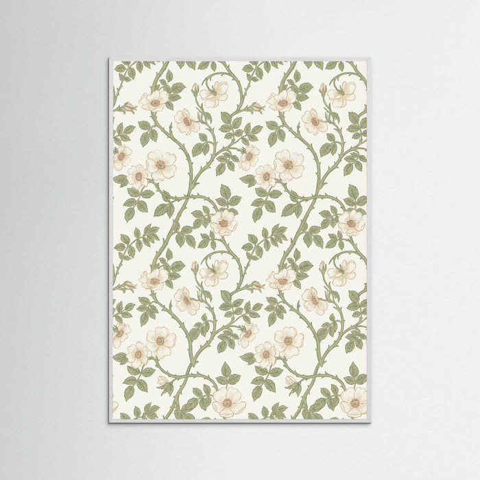 White Wood Golden Fruit Ornament