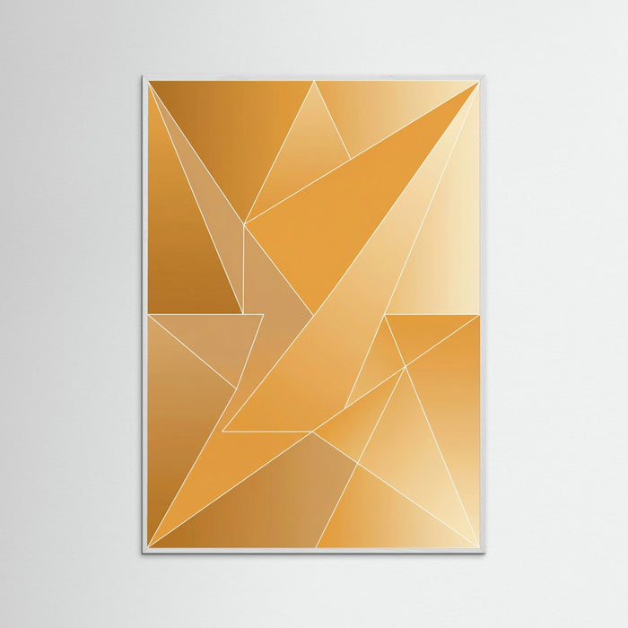 White Wood Golden Line Cascade