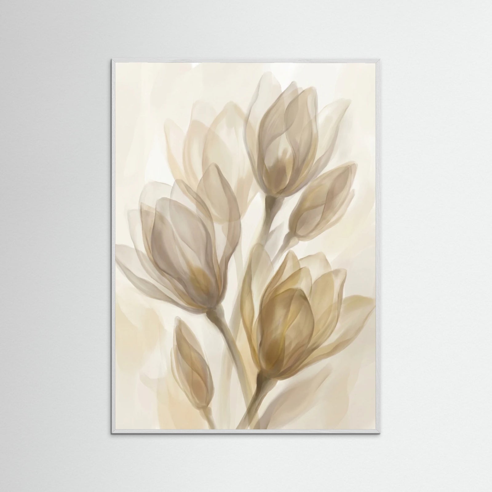 White Wood Golden Serenity