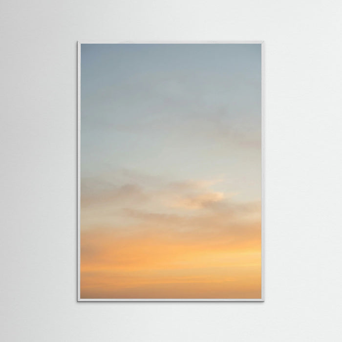 White Wood Golden Sky Horizon