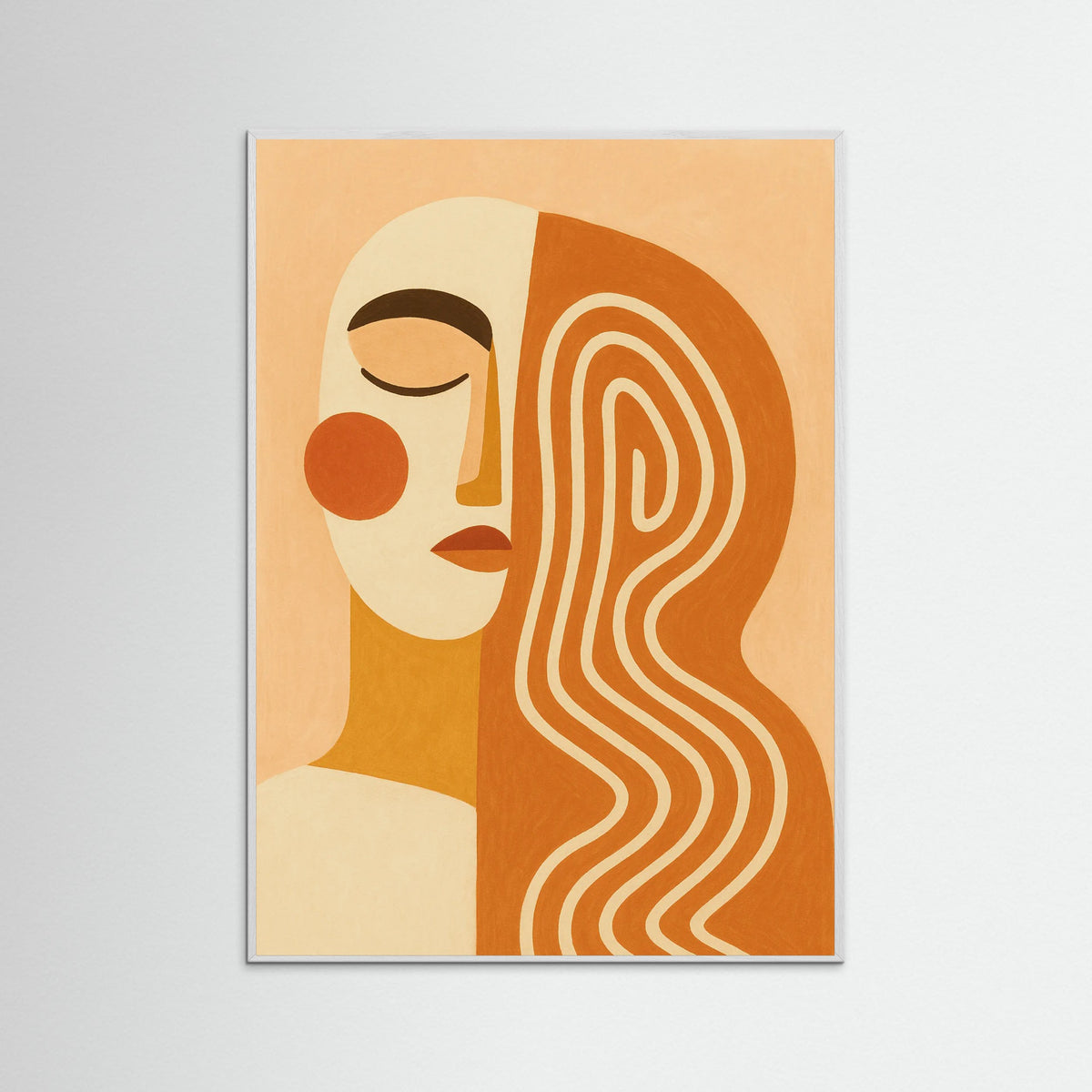 White Wood Golden Swirls