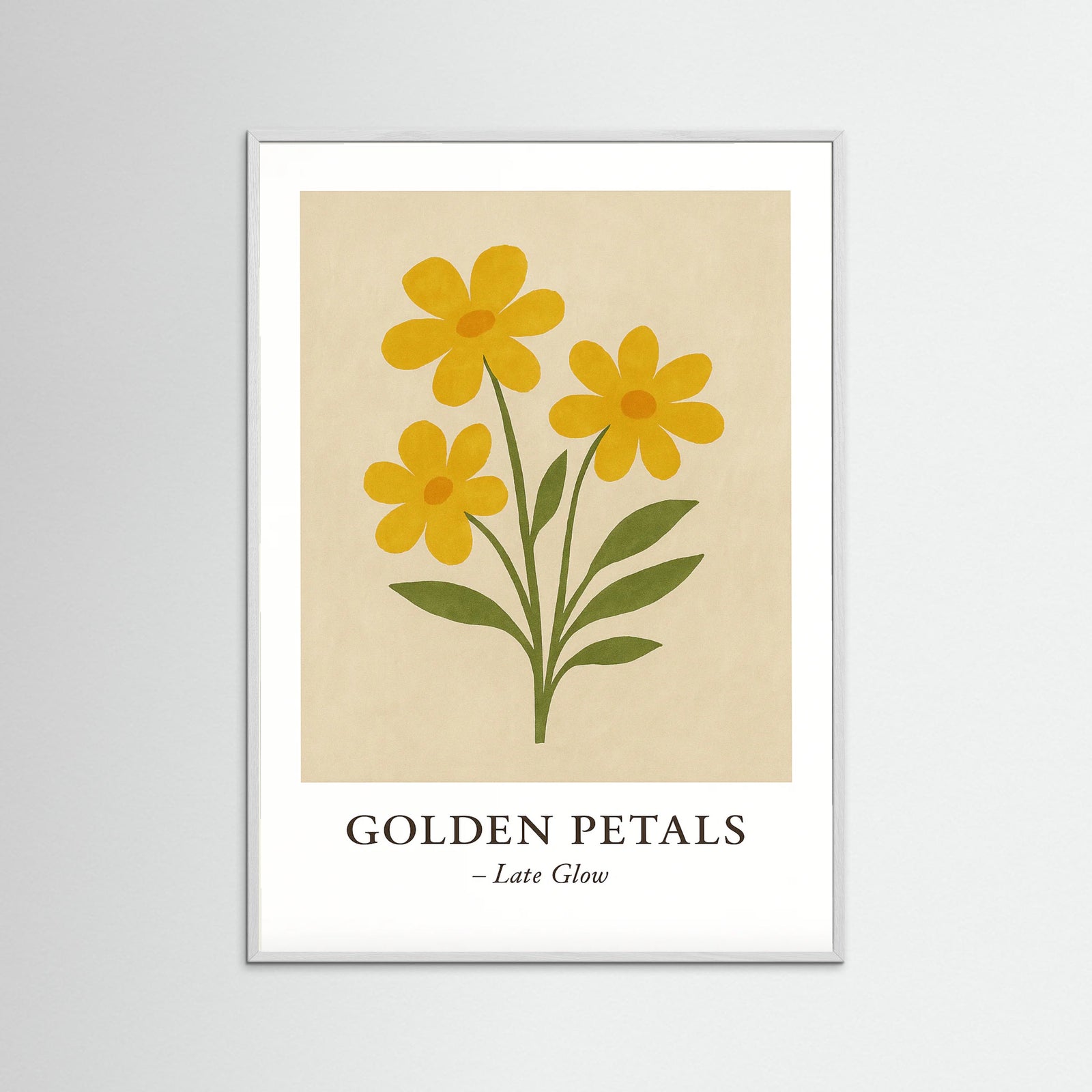 White Wood Golden petals