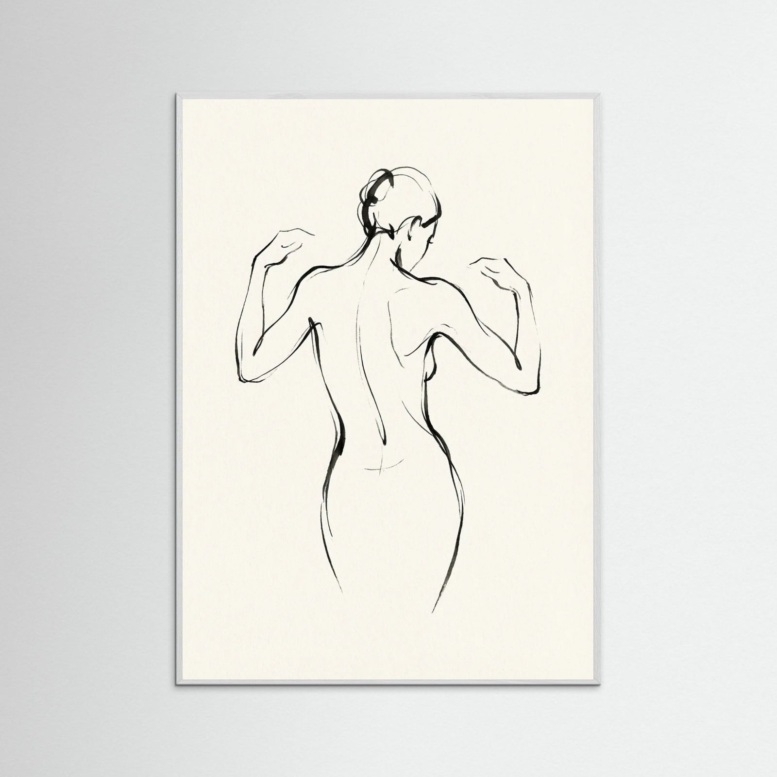 White Wood Graceful Pose