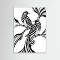 White Wood Graceful Stripes