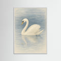 White Wood Graceful Swan