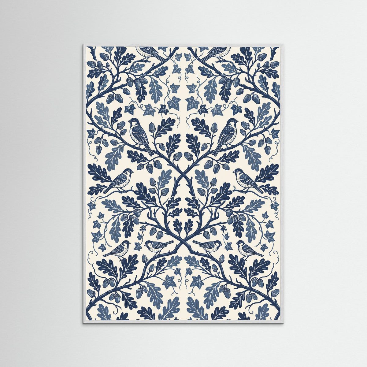 White Wood Grapevine Bloom Print