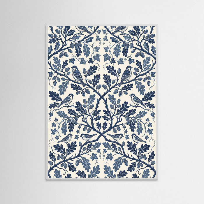 White Wood Grapevine Bloom Print
