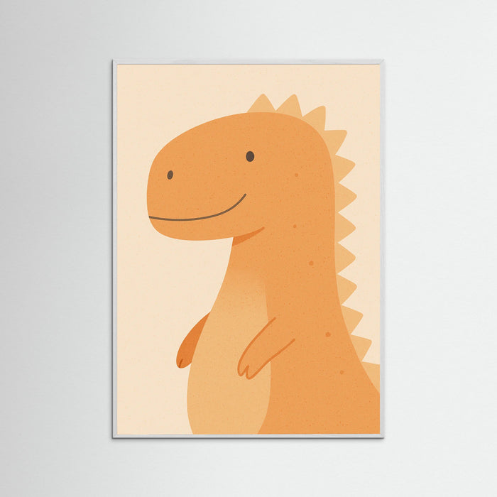 White Wood Green Dinosaur