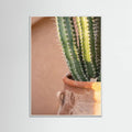 White Wood Green On Orange | Marrakech Travel Photography Poster