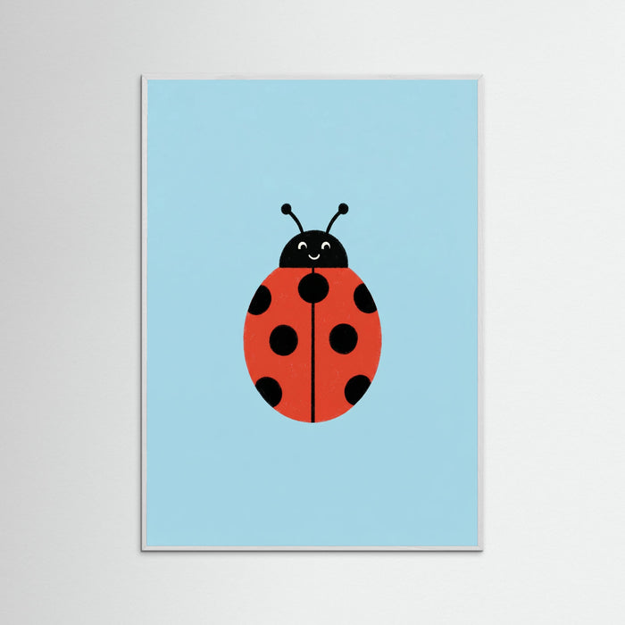 White Wood Happy Bee Art