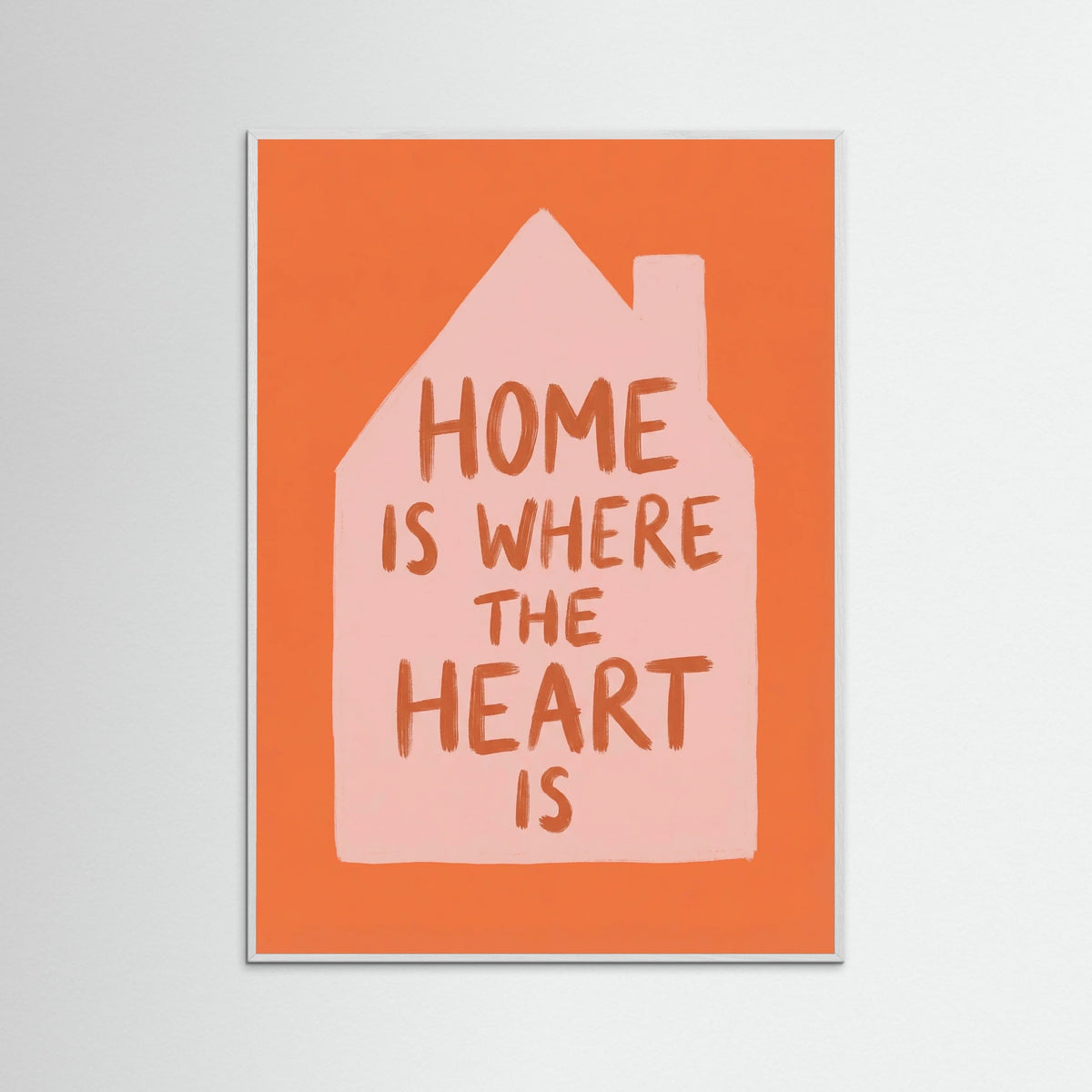 White Wood Happy Heart Place