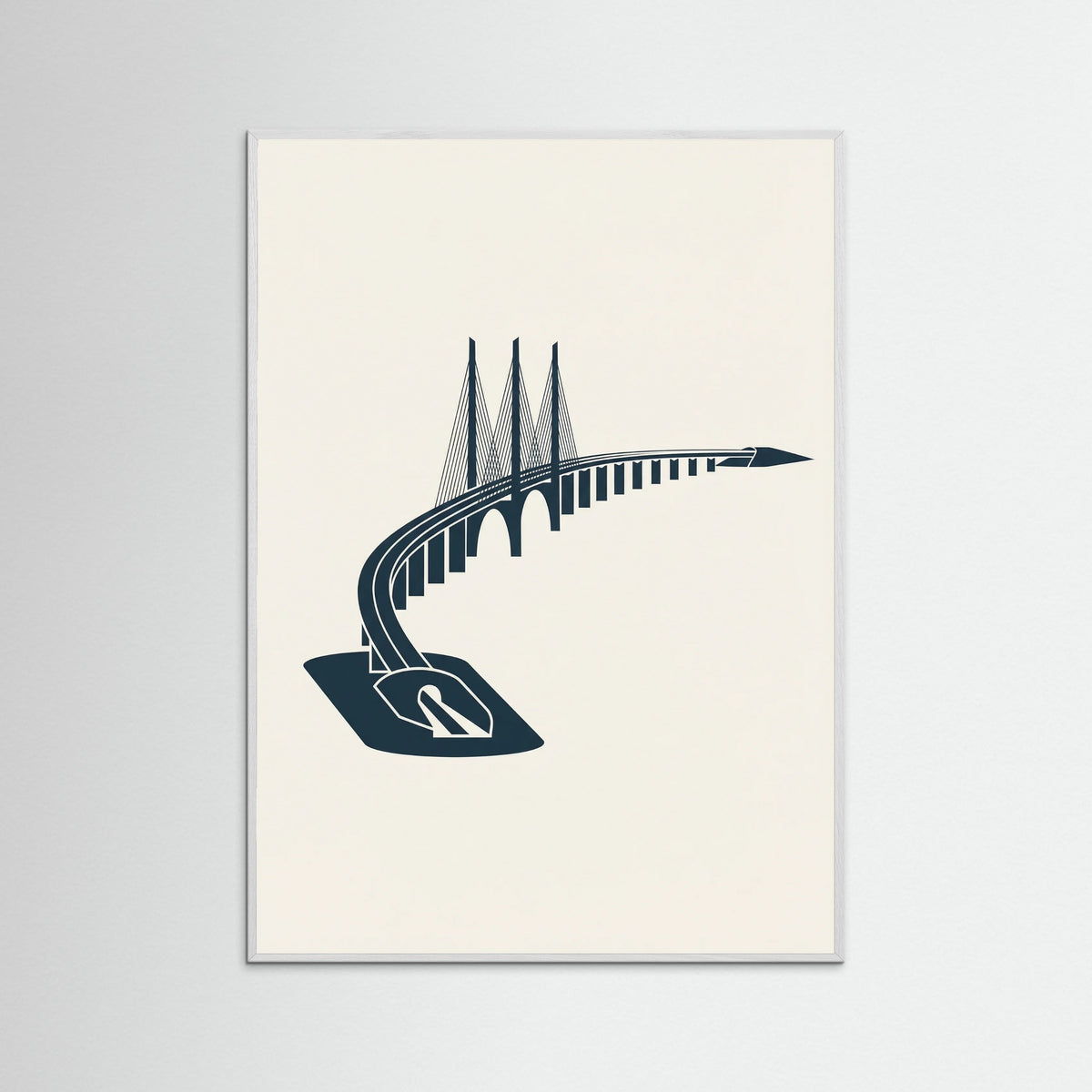 White Wood Harbor Tower Blueprint