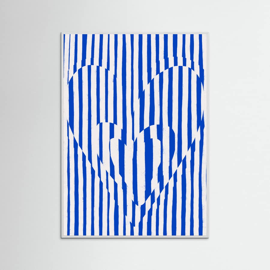 Plakat Hearts (Blue Version) – plakat i druk artystyczny